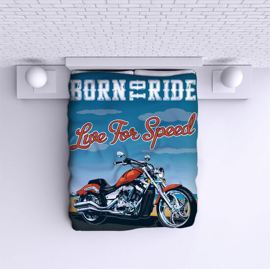 Bed Cover Born To Ride