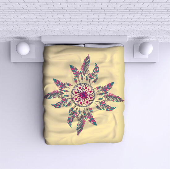 Bed Cover Dreamcatcher Feathers
