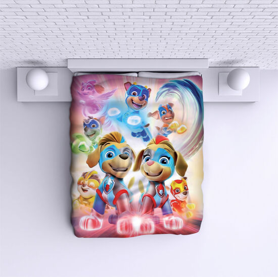 Bed Cover Paw Patrol Mighty Pups