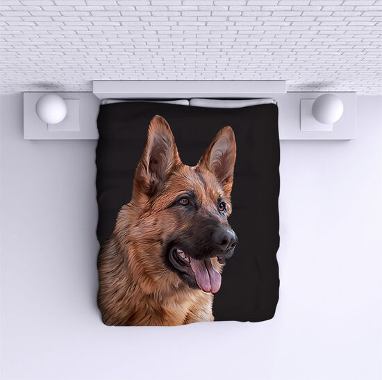 Bed Cover German Shepherd