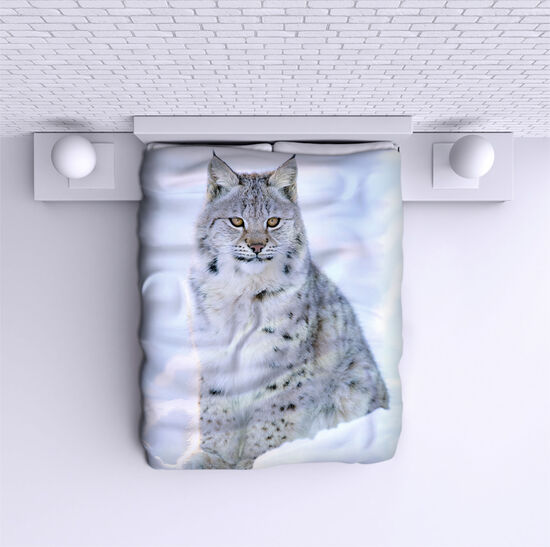 Bed Cover Lynx in snow