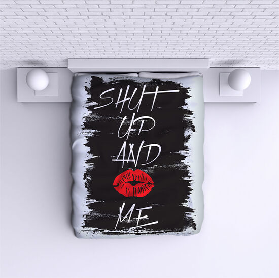 Bed Cover Shut up and kiss me