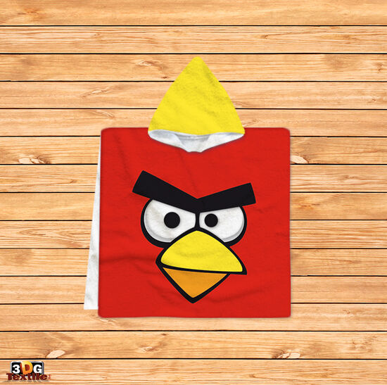 Kids Poncho Towel Angry Birds 3