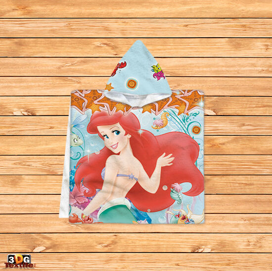 Kids Poncho Towel Ariel