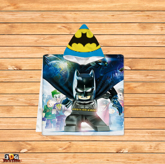 Kids Poncho Towel Batman Lego