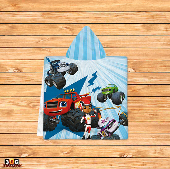 Kids Poncho Towel Blaze
