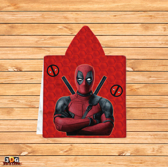Kids Poncho Towel Deadpool
