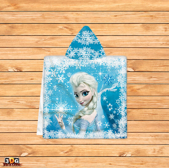 Kids Poncho Towel Elsa Frozen