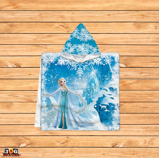 Kids Poncho Towel Elsa Frozen