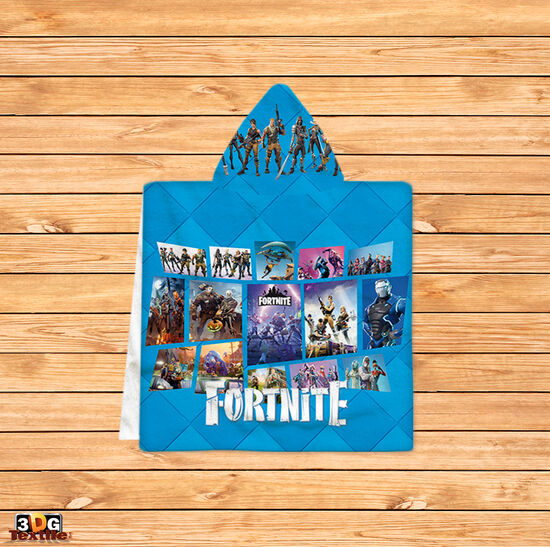 Kids Poncho Towel Fortnite