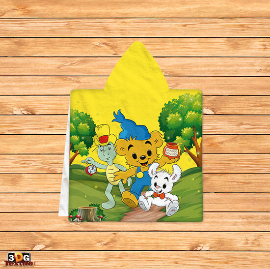 Kids Poncho Towel Bamse