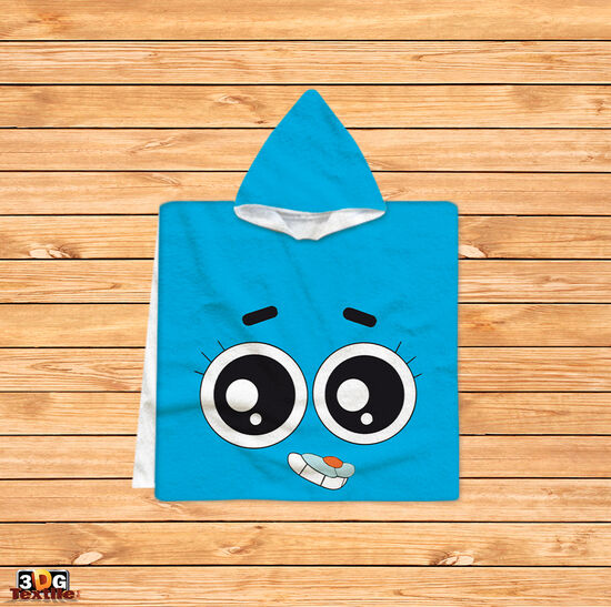 Kids Poncho Towel Gumball
