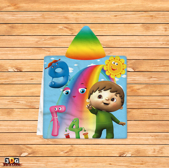 Kids Poncho Towel Charlie