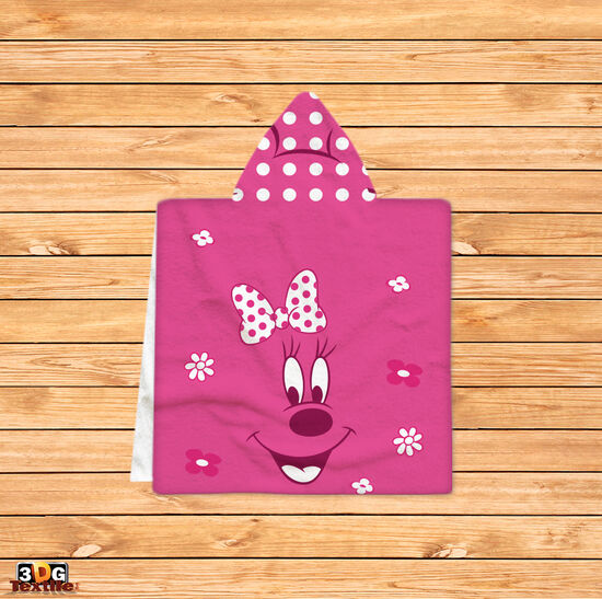 Kids Poncho Towel Minnie