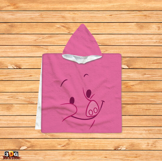 Kids Poncho Towel Piglet