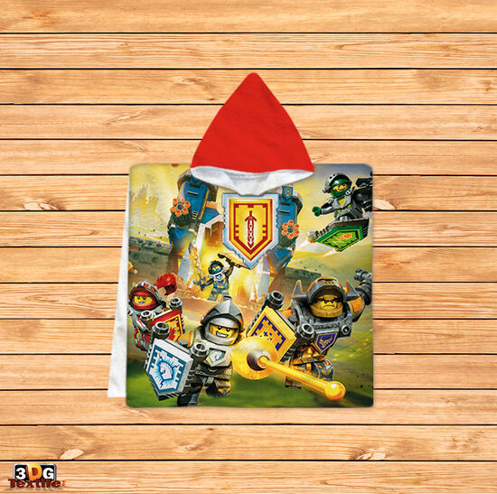 Kids Poncho Towel Lego Knights