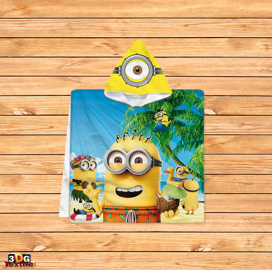 Kids Poncho Towel Beach Minions
