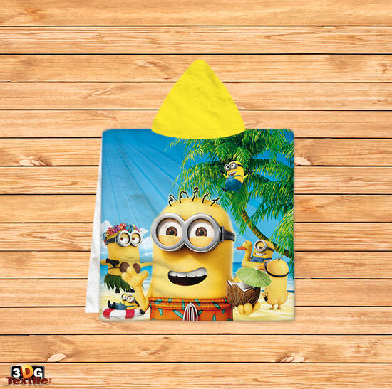 Kids Poncho Towel Beach Minions