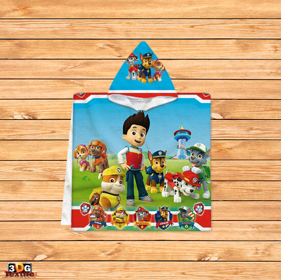 Kids Poncho Towel Paw Patrol