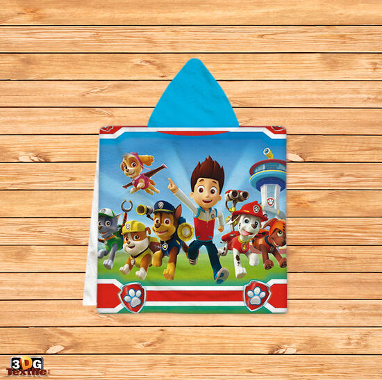 Kids Poncho Towel Paw Patrol