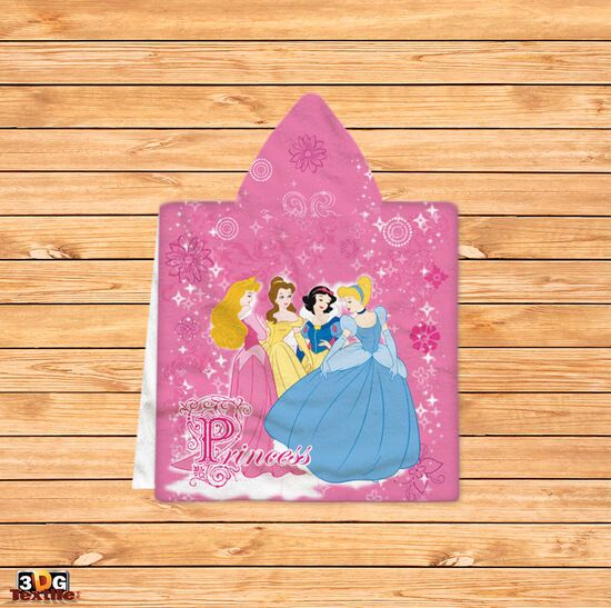 Kids Poncho Towel Princess