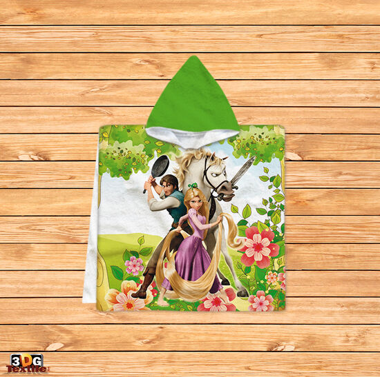 Kids Poncho Towel Rapunzel