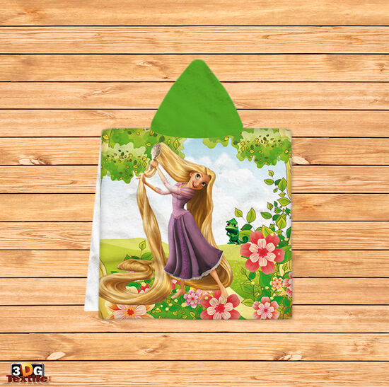 Kids Poncho Towel Rapunzel