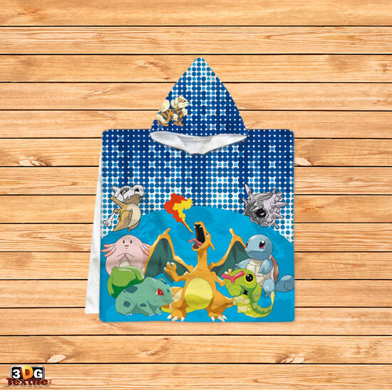 Kids Poncho Towel Pokemon Go