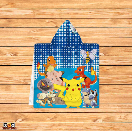 Kids Poncho Towel Pokemon Go
