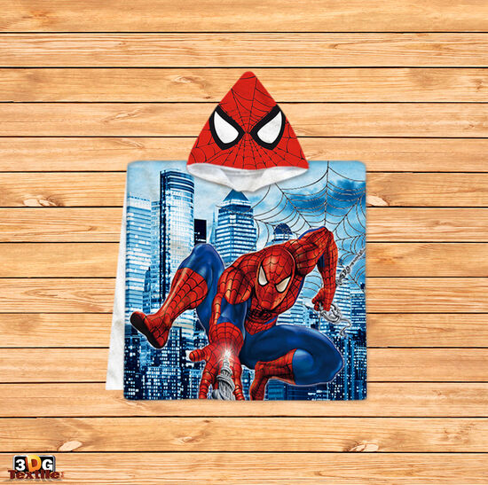 Kids Poncho Towel Spiderman 2