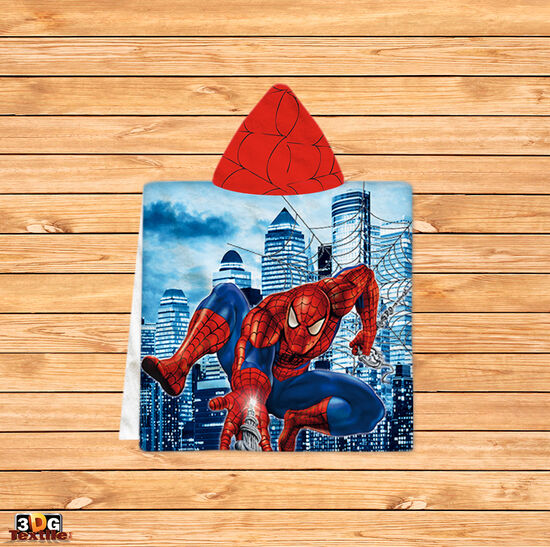 Kids Poncho Towel Spiderman 2