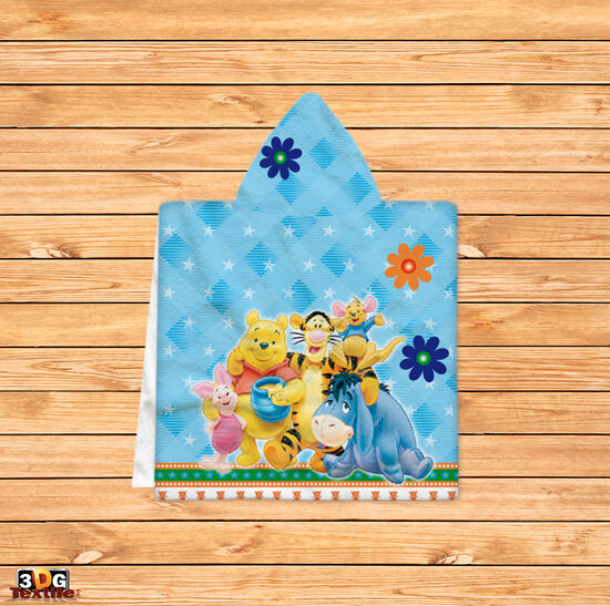 Kids Poncho Towel Pooh and Friends