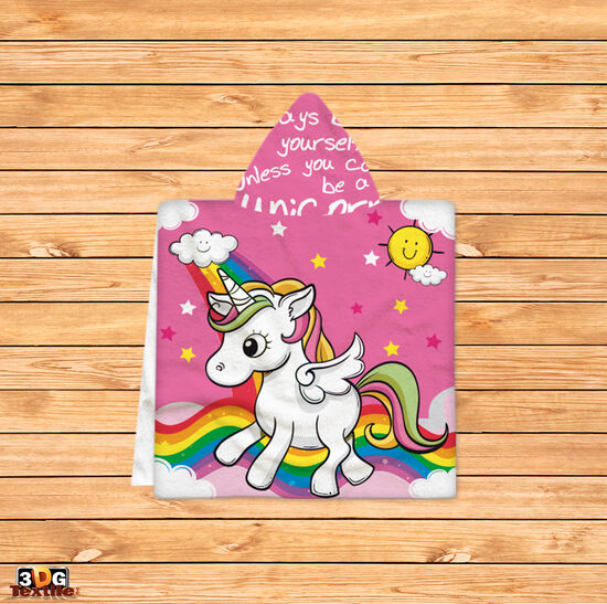Kids Poncho Towel Unicorn