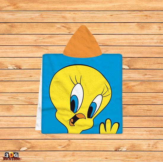 Kids Poncho Towel Tweety Bird