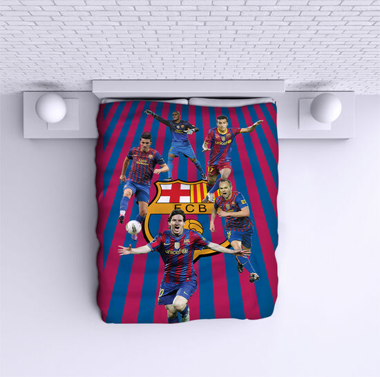 Bed Cover Barcelona Players