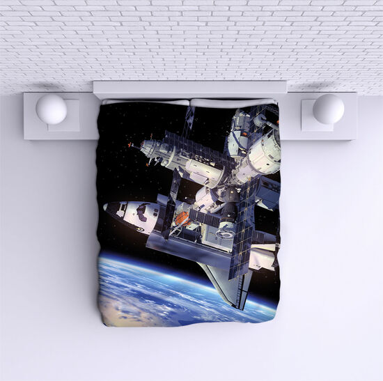 Bed Cover Space station
