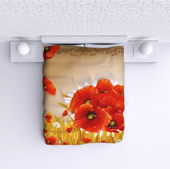 Bed Cover Poppies