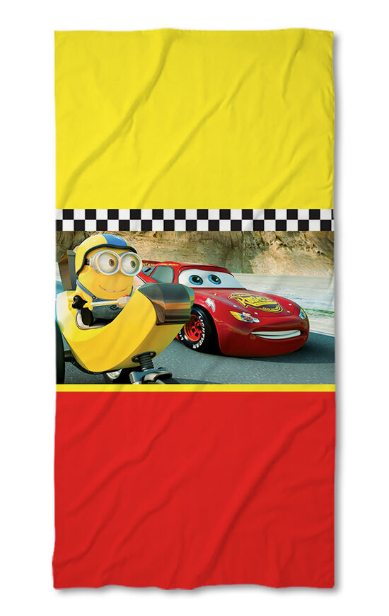 Beach Towel Cars with Minions