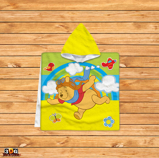 Kids Poncho Towel Pooh