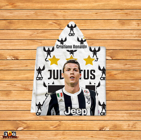 Kids Poncho Towel Ronaldo Juventus