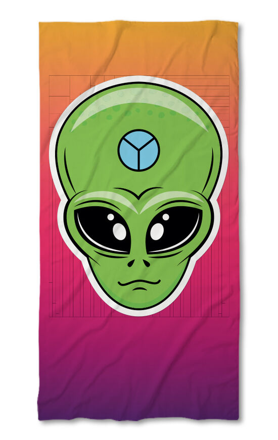 Beach Towel Alien