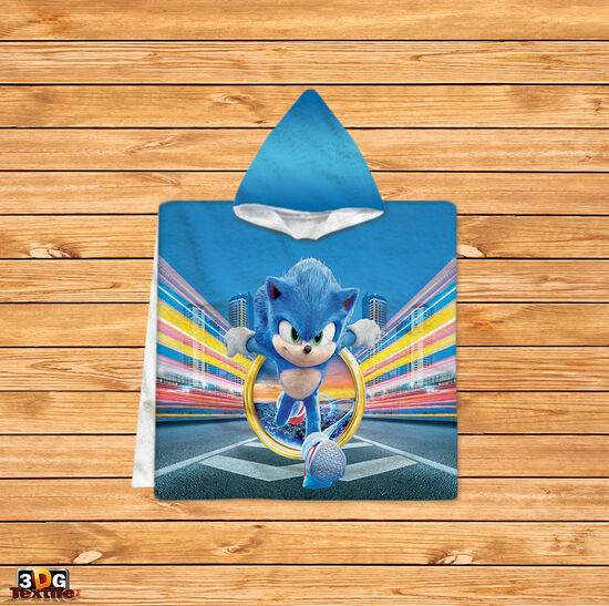 Kids Poncho Towel Sonic 2021