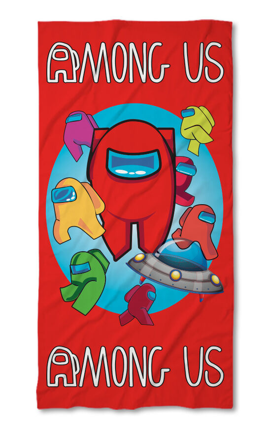 Beach Towel Among Us Red 2021