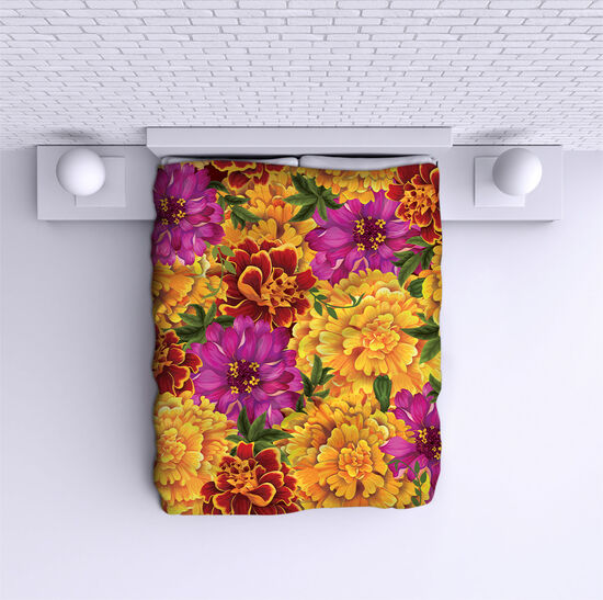 Bed Cover Flowers 3