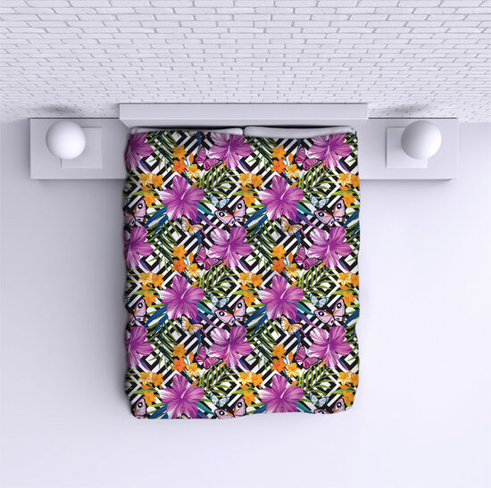 Bed Cover Flower pattern