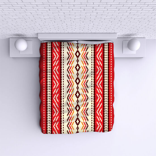 Bed Cover Folk elements