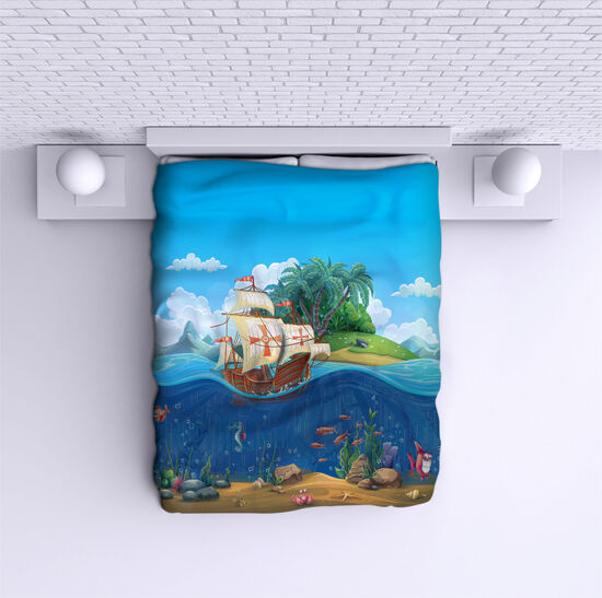 Bed Cover Underwater world