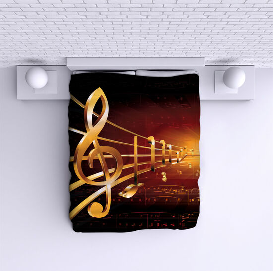 Bed Cover Dark Note