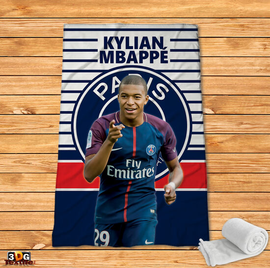 Fleece Blanket Kylian Mbappe