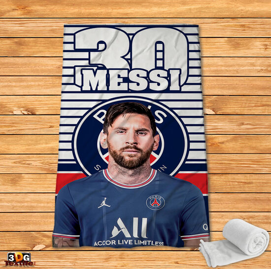 Fleece Blanket Messi PSG